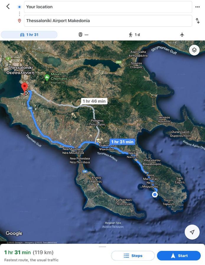 Hidden Gem Sithonia Villa Metochi Agias Kiriakis Luaran gambar